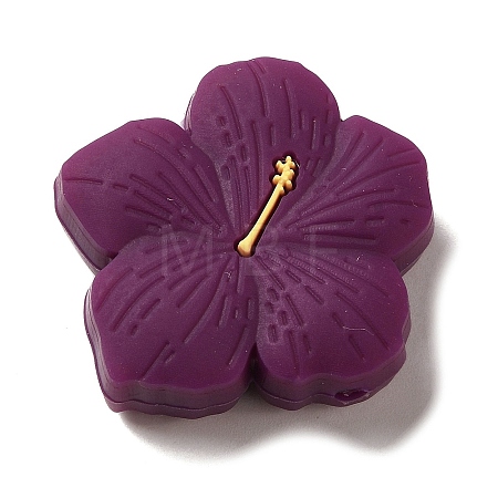 Cherry Blossom Silicone Focal Beads SIL-B069-02E-1