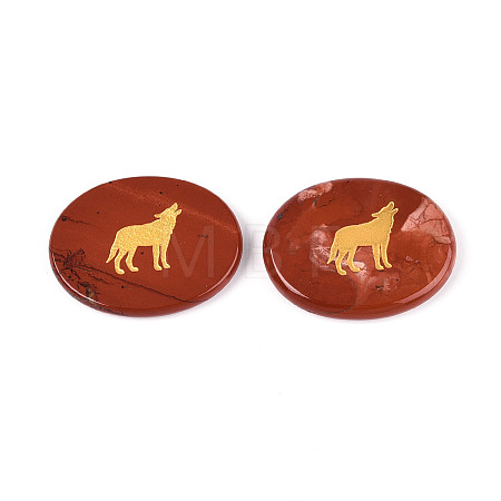 Natural Red Jasper Cabochons G-T143-28H-1