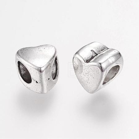 Tibetan Style Alloy European Beads PALLOY-F173-02AS-1