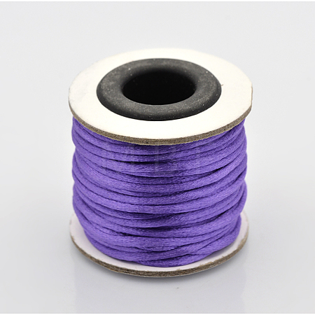 Macrame Nylon Satin Rattail Cords LS-NWIR-O001-B-09-1