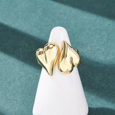 Brass Cuff Open Rings RJEW-Z129-02G-06-1