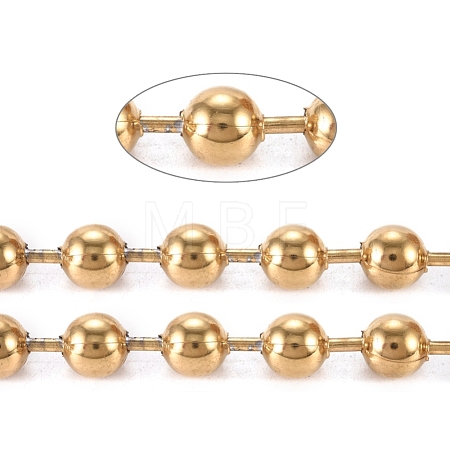 PVD Vacuum Plating 304 Stainless Steel Ball Chains CHS-F009-01J-G-1
