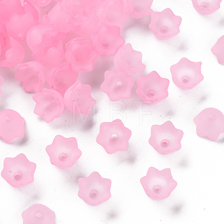 Transparent Acrylic Beads Caps PL543-4-1