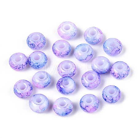 3/0 Baking Paint Glass Beads GLAA-G118-02C-1