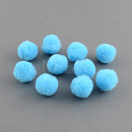 DIY Doll Craft Pom Pom Yarn Pom Pom Balls AJEW-S006-15mm-06-1