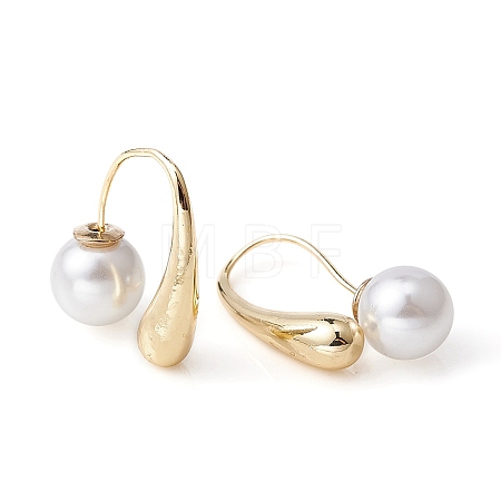 2Pcs Brass Teardrop Dangle Earrings DIY-YW0007-30-1