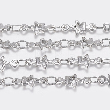 Tarnish Resistant 304 Stainless Steel link Chains CHS-K007-09P-1