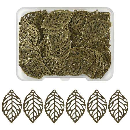 100Pcs Iron Filigree Joiners Pendants IFIN-FS0001-61-1