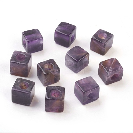 Natural Amethyst European Beads G-F580-B07-1