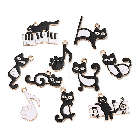 Alloy Enamel Pendants AL-CBADB2B-10G-1