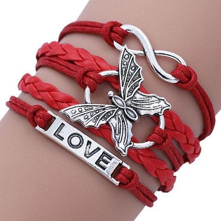 Imitation Leather Multi-strand Bracelets WG22DAF-01-1