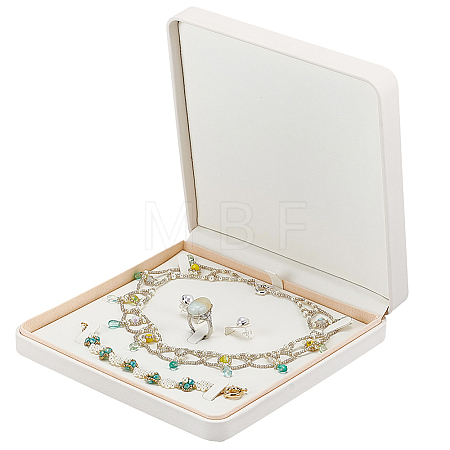 PU Leather Jewelry Set Storage Boxes CON-WH0107-139-1