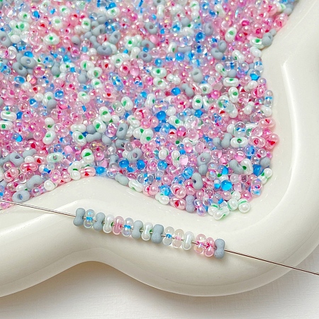 Transparent Glass Seed Beads FIND-U017-18I-1