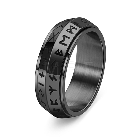 Rotatable Stainless Steel Finger Ring PW-WG27E87-24-1