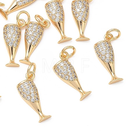 SHEGRACE Brass Clear Cubic Zirconia Pendants XGRQ3K203-525G-1