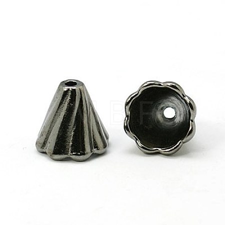 Tibetan Style Bead Caps LS-EA10181Y-B-1