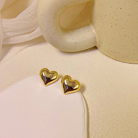 Heart Alloy Stud Earrings WG64463-25-1