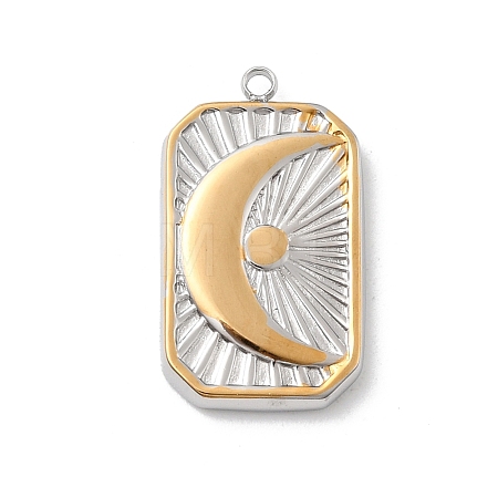 304 Stainless Steel Pendants STAS-A126-03H-GP-1
