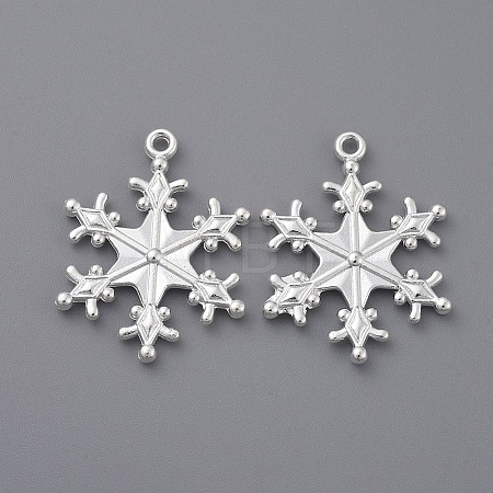 Zinc Alloy Snowflake Pendants LS-TIBEP-12740-S-FF-1