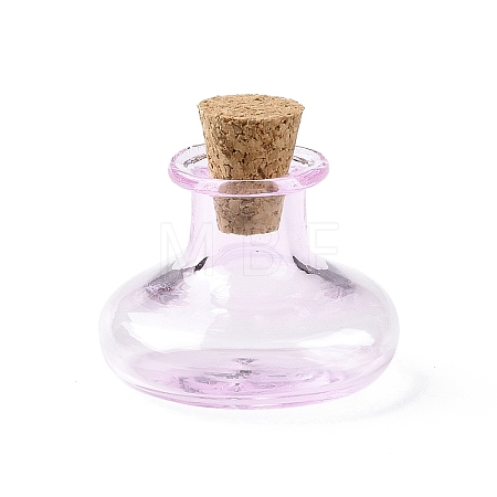 Miniature Glass Bottles GLAA-H019-07G-1