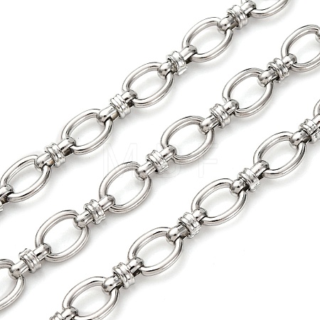 304 Stainless Steel Oval Link Chains CHS-S012-08P-1
