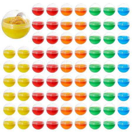 100Pcs PP Plastic Round Vending Machine Egg Capsules AJEW-DC0004-15-1