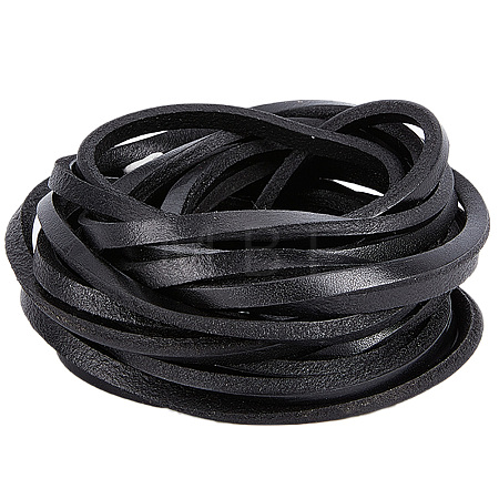 Flat Cowhide Leather Cord WL-GF0001-10A-02-1