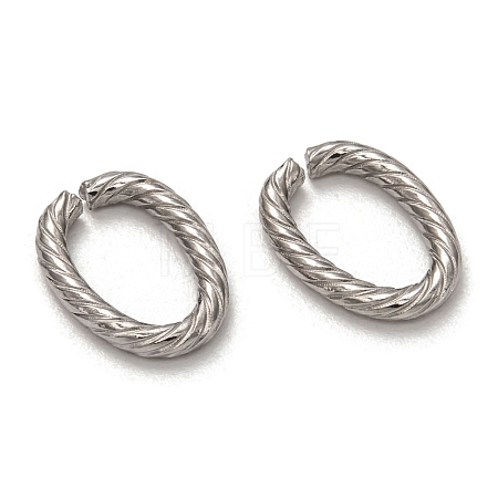 Non-Tarnish 304 Stainless Steel Open Jump Rings X-STAS-L256-003P-1