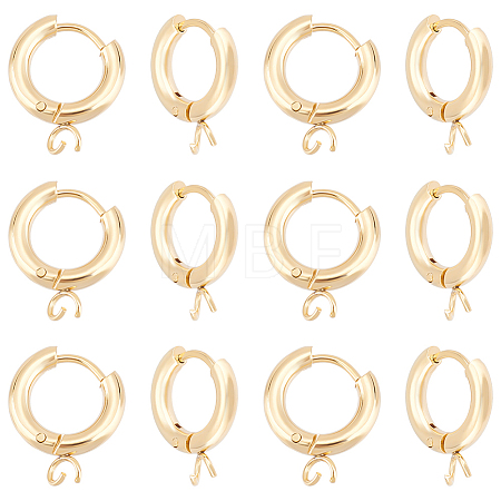 20Pcs 201 Stainless Steel Huggie Hoop Earring Findings STAS-UN0056-86-1