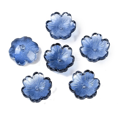 Transparent Spray Paint Glass Beads X1-GLAA-H035-04D-1