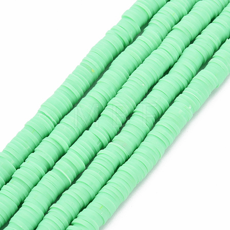 Handmade Polymer Clay Bead Strands CLAY-T002-6mm-51-1