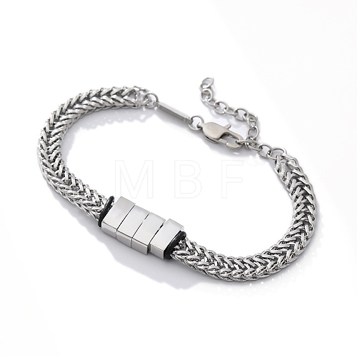 Titanium Steel Chain Bracelets for Men PW-WGED514-01-1