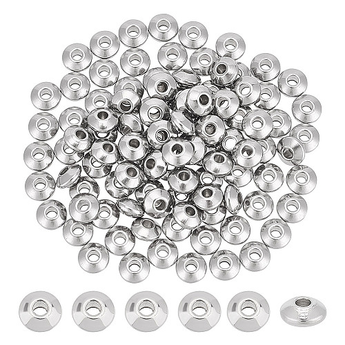 Unicraftale 100Pcs 304 Stainless Steel Spacer Beads STAS-UN0054-15-1