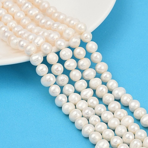 Natural Cultured Freshwater Pearl Beads Strands PEAR-I007-07X-12A-1