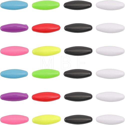 60Pcs Plastic Oval Lapel Pins JEWB-CA0001-21-1