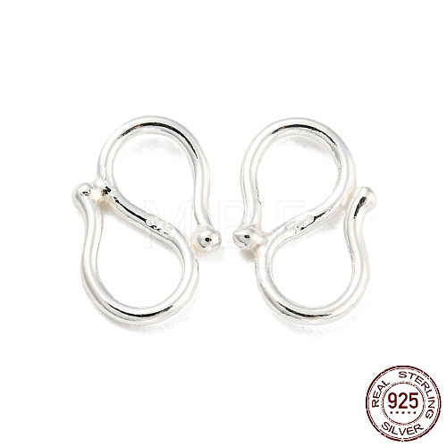 925 Sterling Silver S-Hook Clasps STER-K175-05S-1