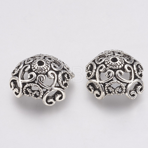 Tibetan Style Alloy Bead Caps TIBE-T011-189AS-LF-1