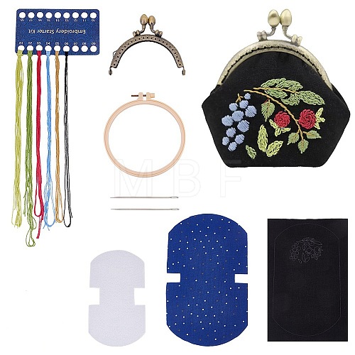 DIY Kiss Clasp Purse Making Kit DIY-WH0292-67B-1