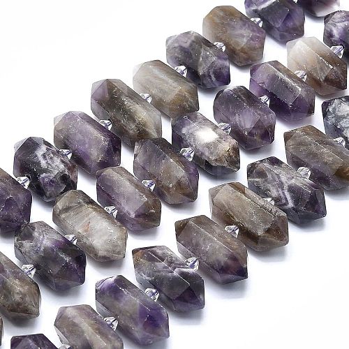 Natural Amethyst Beads Strands G-F715-043-1