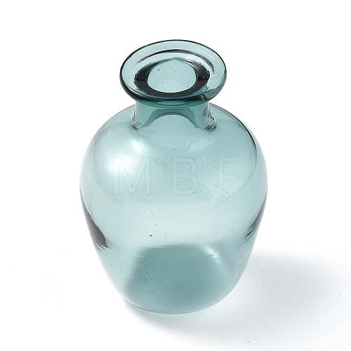 Miniature Glass Dried Flower Vase Ornaments GLAA-A006-01B-1