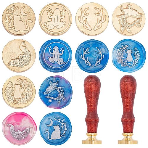 CRASPIRE DIY Wax Seal Stamp Kits DIY-CP0002-76C-1