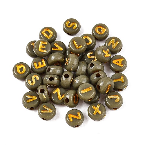 Plating Acrylic Beads PACR-T017-02C-1