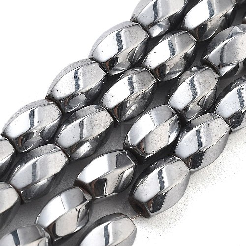 Electroplated Synthetic Non-magnetic Hematite Beads Strands G-P545-G02-02G-1