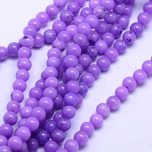 Natural Mashan Jade Round Beads Strands G-D263-4mm-XS24-1