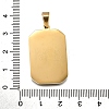 Tarot 304 Stainless Steel Enamel Pendants STAS-M119-09B-G-2