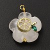 Natural Quartz Crystal Pendants G-C290-02D-1