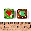 Handmade Spray Painted Lampwork Beads LAMP-N035-02-4