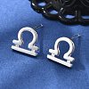 S925 Sterling Silver Stud Earrings EJEW-K303-01S-05-1