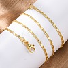 Brass Link Chain Necklaces NJEW-D302-11G-5