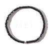 Stylish Column Non-Magnetic Synthetic Hematite Beads Stretch Bracelets for Men NU9626-1